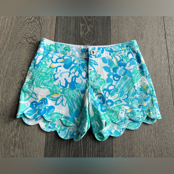 Lilly Pulitzer The Buttercup Short in Blue Size 0 - Picture 1 of 7